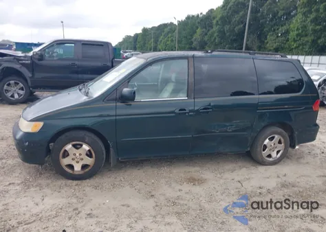 2001 Honda Odyssey Ex из США, поврежденный, VIN 2HKRL18651H586745